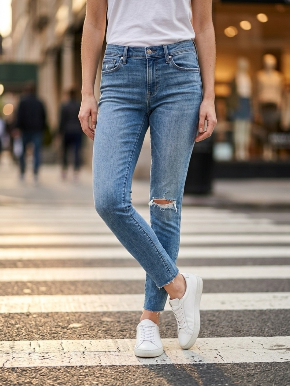 Madewell skinny cropped jeans
